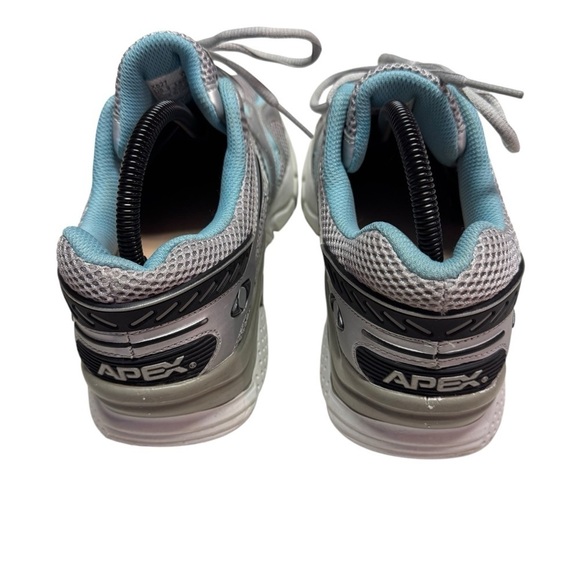 Apex Women's Boss Runner Active Shoe - X-Last - Silver/Sea Blue size 9 X-wide - Picture 7 of 11